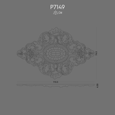 P7149 Types of polyurethane wall rosettes
