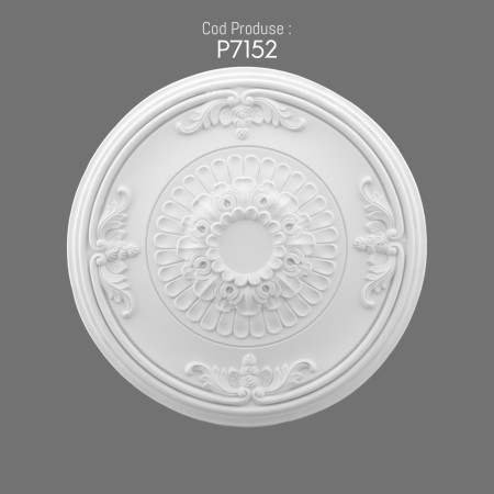 P7152 Polyurethane wall rosette with decorative pattern. Polyurethane decoration products