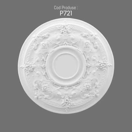 P721 Polyurethane wall rosette with decorative pattern