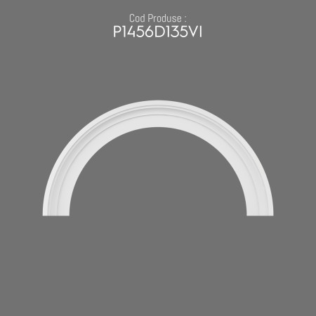 P1456D135VI Decoruri ornamentale exterioare poliuretan arcade semirotunde.