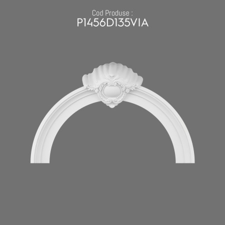 P1456D135VIA Decorațiune  pentru placare de fațadă din poliuretan decorativ exterior . Modele si tipuri de stalpi.