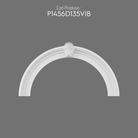 P1456D135VIB Marginea ferestrei exterioare arcada semirotunda modele