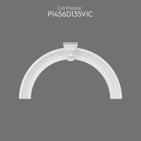 P1456D135VIC Decorațiune din poliuretan pentru margine fereastră din prefabricat arcada semirotunda. Modele si tipuri de arcada semirotunda.