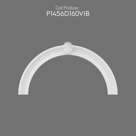 P1456D160VIB Decorațiune din poliuretan pentru margine de arcada semirotunda de exterior.  Modele de profile pentru arcade.