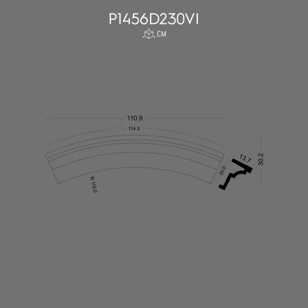 P1456D230VI Preturi Marginea ferestrei din poliuretan prefabricat 