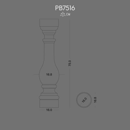 PB7516 Catalog with antique models of balusters and current hand made of polyurethane