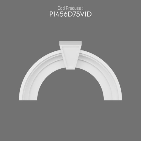 P1456D75VID Perete decorativ Marginea ferestrei arcada semirotunda