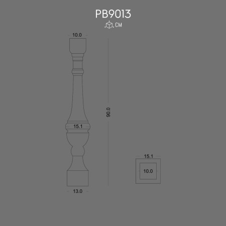 PB9013 Polyurethane balustrades and handrail