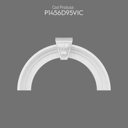 P1456D95VIC Decorațiune din poliuretan pentru margine de arcada semirotunda de exterior.  Modele de profile pentru arcade.