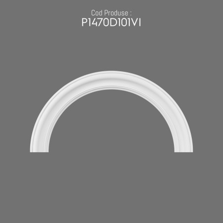 P1470D101VI Prefabricat exterior Marginea ferestrei decorative din poliuretan curbura arcului tipuri de stâlp