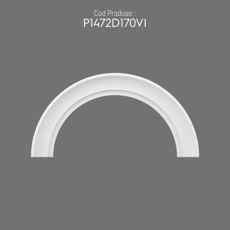 P1472D170VI Perete exterior din poliuretan arcada semirotunda