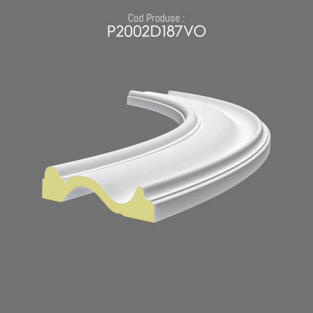 P2002D187VO Decoruri ornamentale exterioare poliuretan arcade semirotunde.