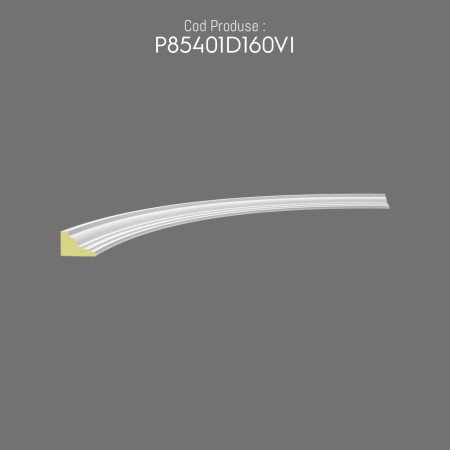 P85401D160VI Decoratiune din poliuretan pentru placare fatada la ferestre cu arcada semirotunda.