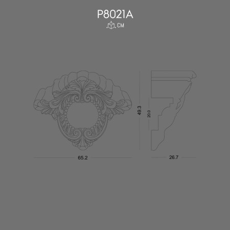 P8021A  Placare  fațadă exterior din poliuretan