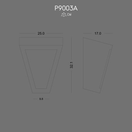 P9003A Decorațiuni din poliuretan pentru ferestre