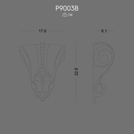 P9003B Decoratiuni poliuretan pentru fatada