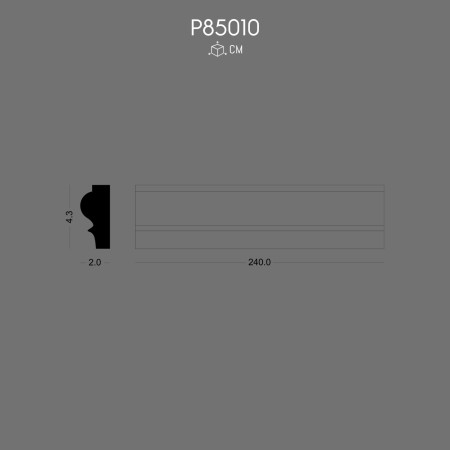 P85010 Modern Polyurethane wall arm designs without pattern