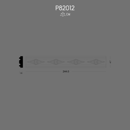 P82012 Decorative models of polyurethane wall arm