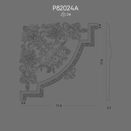 P82024A Polyurethane wall bracket