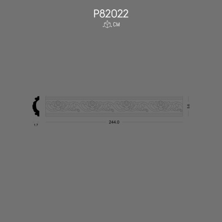 P82022 Decorated polyurethane wall arm polyurethane