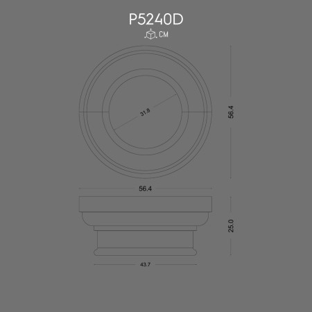 P5240D Coloane decorative  doric, corintic din poliuretan