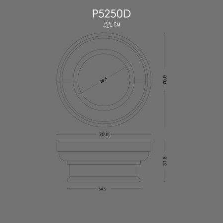 P5250D Producția de capiteluri de poliuretan bizantine, romane ,grecești din poliuretan 