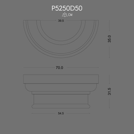 P5250D50 Coloane din spumă poliuretanică 