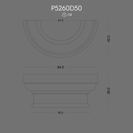 P5260D50 Coloane otomane din poliuretan 