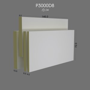 P3000D Prefabricated rigid polyurethane foam cladding panel