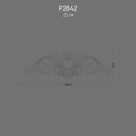 P2842 Modele Coroane de perete din poliuretan cu model