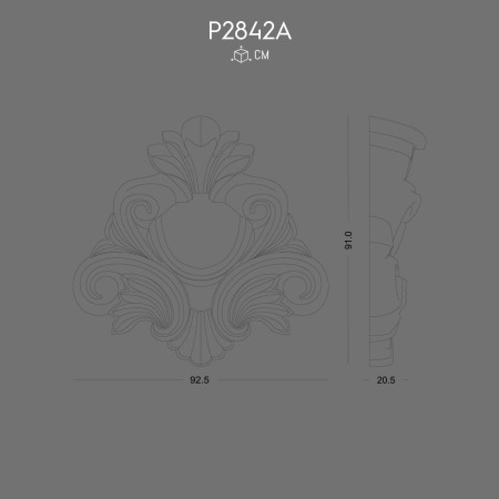 P2842A Modele decorative coroana din poliuretan