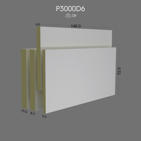 P3000D6 Versiune cu panouri de placare din spumă rigidă prefabricată din poliuretan