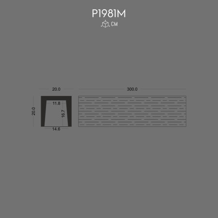 P1981M Fabricare tavan decorativ din spuma rigida poliuretan