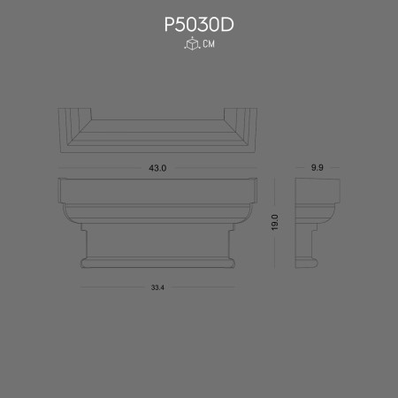 P5030D Coloană din poliuretan cu model bizantin, roman, greac, coloană decorativa și modele de capitel din poliuretan.