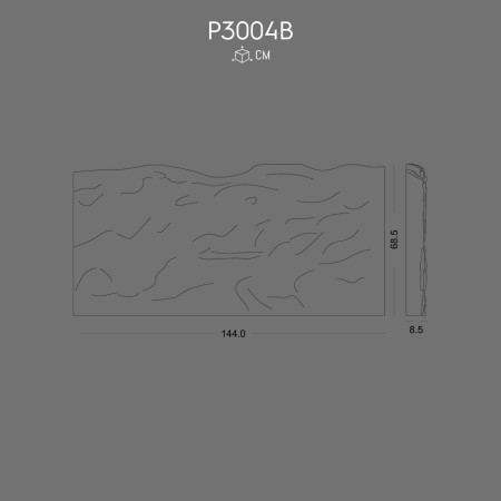 P3004B Spumă dură poliuretanică cu suprafață plană .Modele de panouri decupate din poliuretan