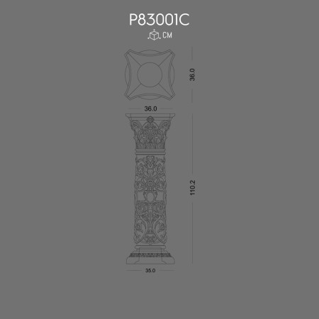 P83001C Modele de coloană interioară și exterioară din poliuretan