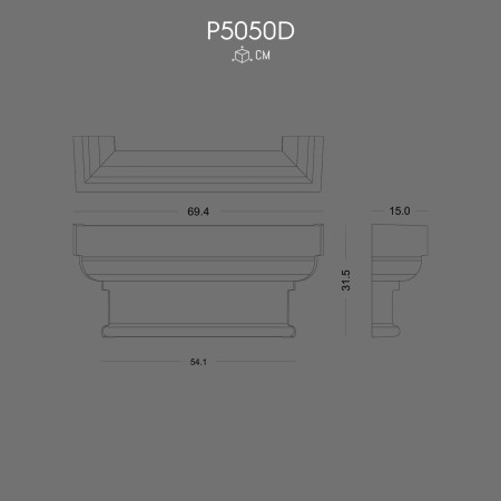 P5050D Producție de coloana din poliuretan cu model otoman .