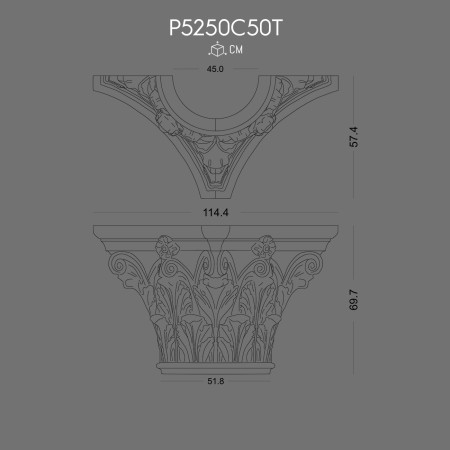 P5250C50T Modele de coloane otomane din poliuretan