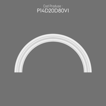 P14D20D80VI Prefabricat exterior Poliuretan cu model arcada semirotunda. Tipuri de arcada semirotunda