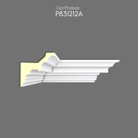 P831212A Cornise simplu decorativ de perete din poliuretan fara model