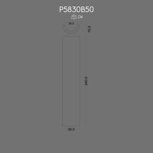 P5830B50 Modele de coloană interioară și exterioară din poliuretan