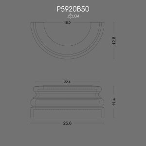 P5920B50 Column capital decoration, our products are not made of polystyrene