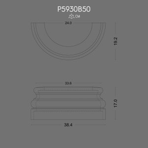 P5930B50 Interior and exterior polyurethane column capital