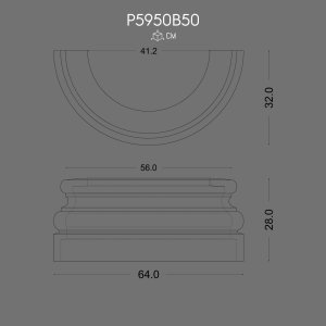 P5950B50 Polyurethane Ottoman columns