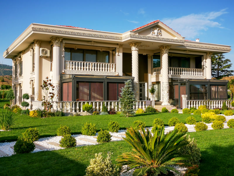 Villa exterior wall models designs
