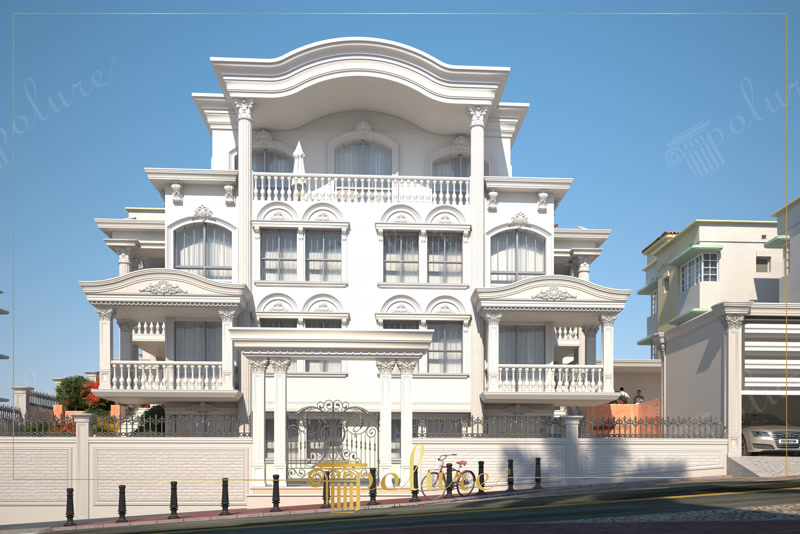 Vila clasica decorata exterior cu coloane si arcade Vila Clasica Decorata Exterior cu Coloane si Arcade este un simbol al elegantei si al unei estetice fascinante care transcende vremurileIn acest tip d