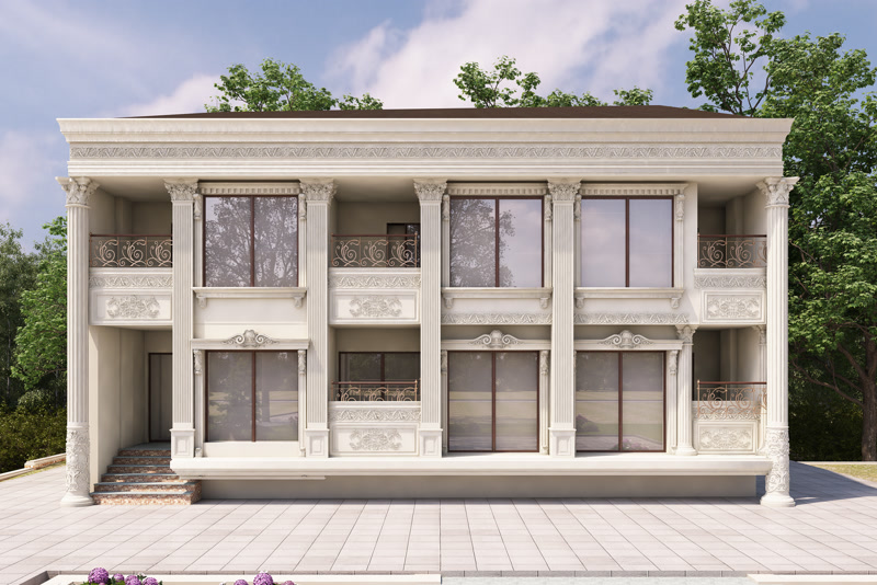 Classic Style Detached Facade Projects Offering Aesthetics and Elegance Together with Polure