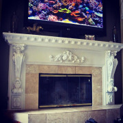 Add warmth and charm to your home with an artificial polyurethane fireplace