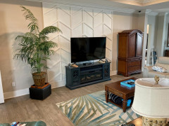 TV Unit back lath models Let's admit, television is an indispensable item in the living room of most of us. It is even in the bedroom of some of us. How can we adapt this 