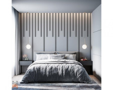 Bedroom Flat wall Box model slats Decorated bedroom polyurethane slats models decorative polyurethane slats wall ceiling ideas